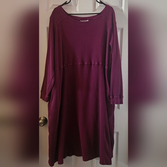 Women Within Thermal Knit Midi Dress - Picture 2 of 5